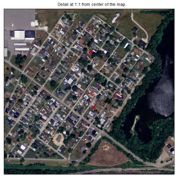 Worthington, Kentucky aerial imagery detail