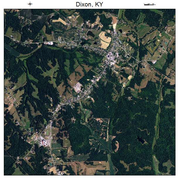 Dixon, KY air photo map