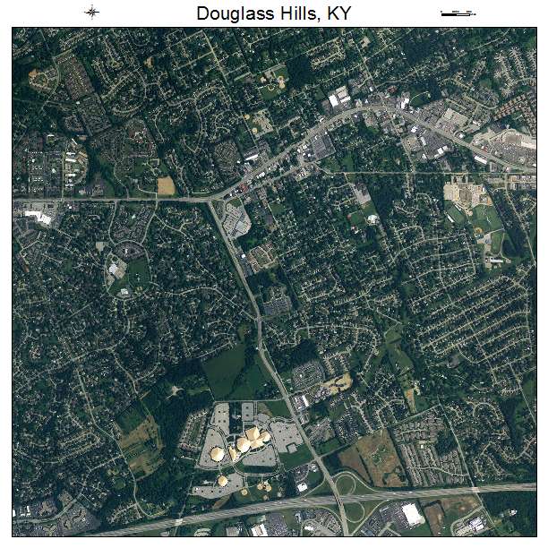 Douglass Hills, KY air photo map