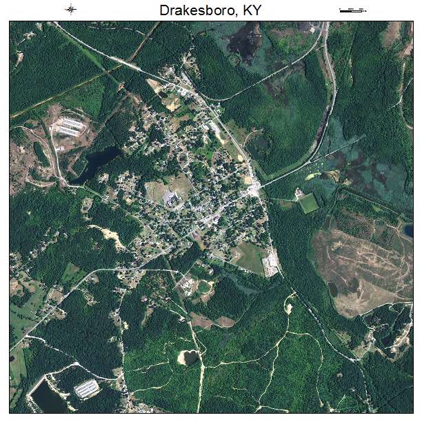 Drakesboro, KY air photo map