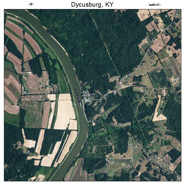 Dycusburg, KY air photo map