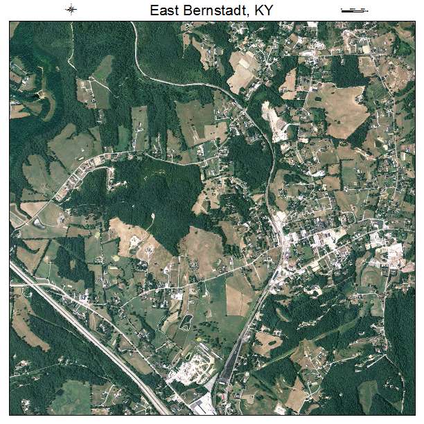 East Bernstadt, KY air photo map