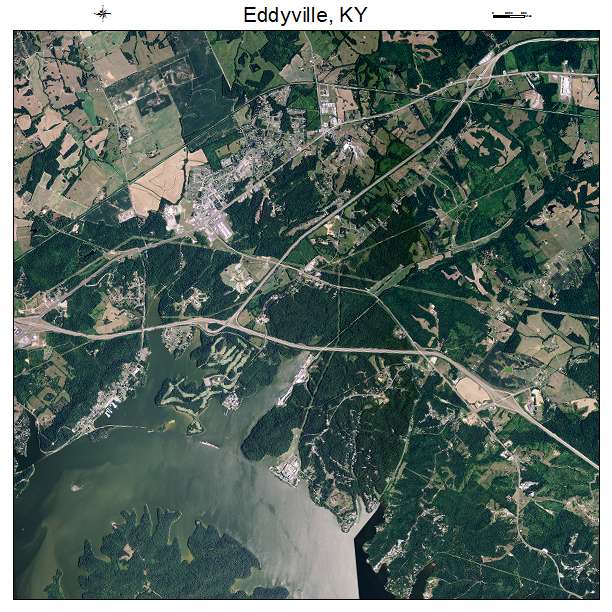 Eddyville, KY air photo map