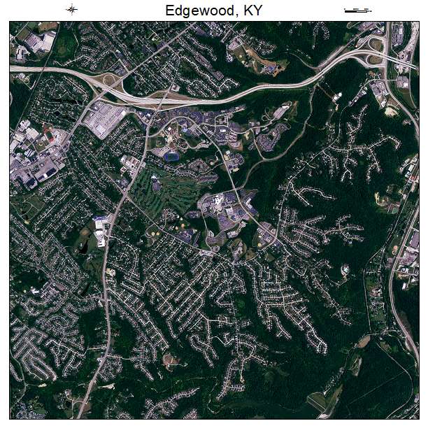 Edgewood, KY air photo map