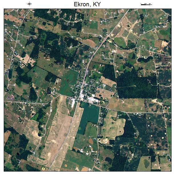 Ekron, KY air photo map