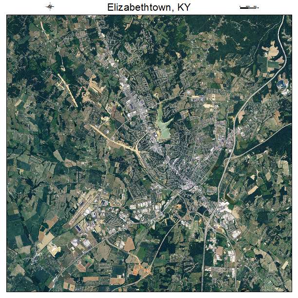 Elizabethtown, KY air photo map
