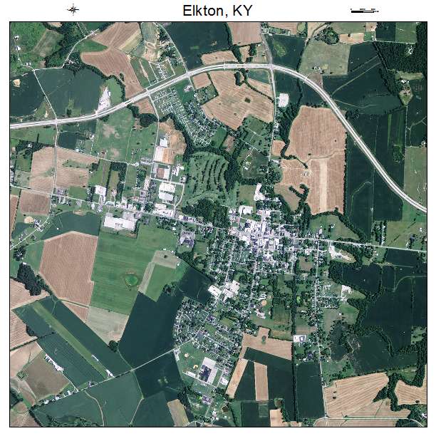 Elkton, KY air photo map