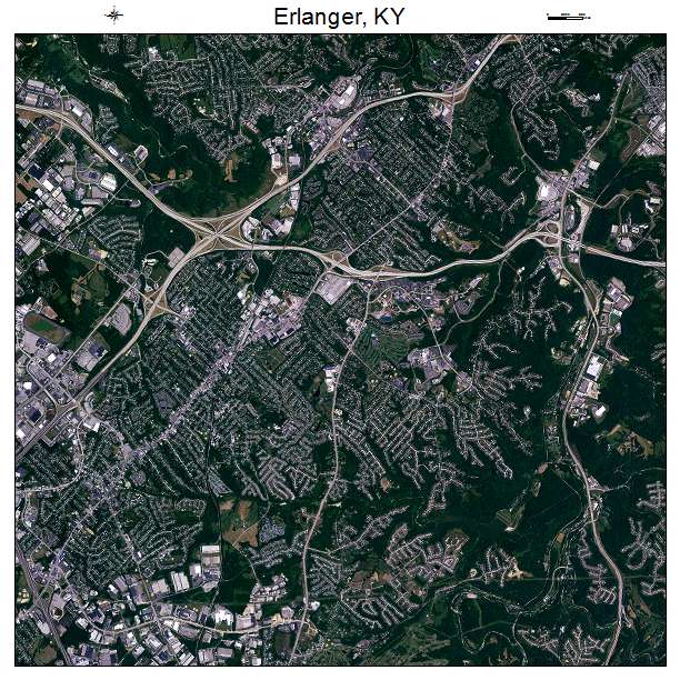 Erlanger, KY air photo map