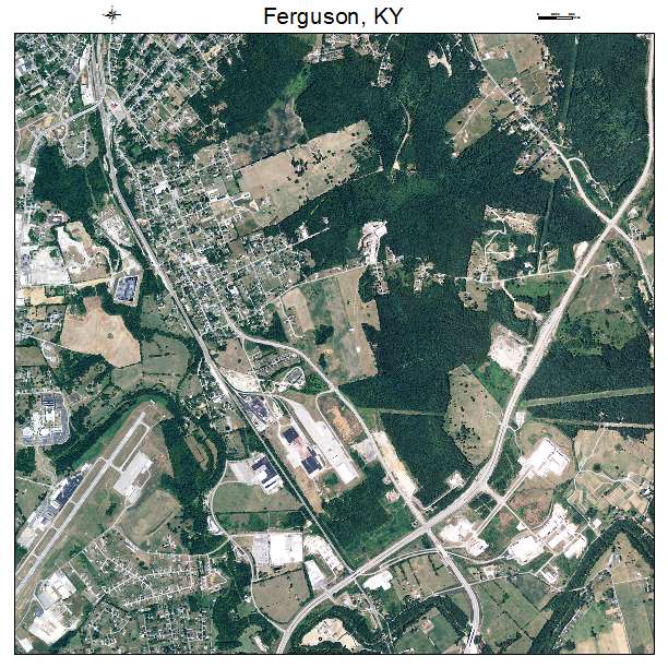 Ferguson, KY air photo map