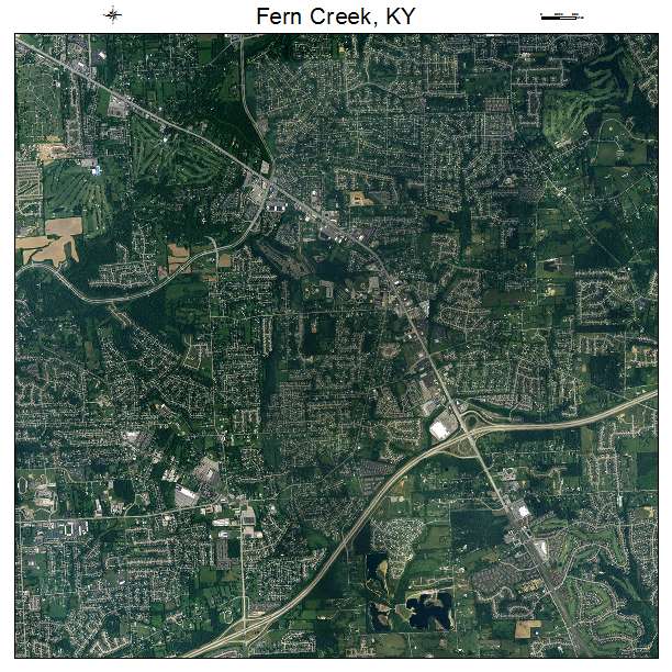 Fern Creek, KY air photo map