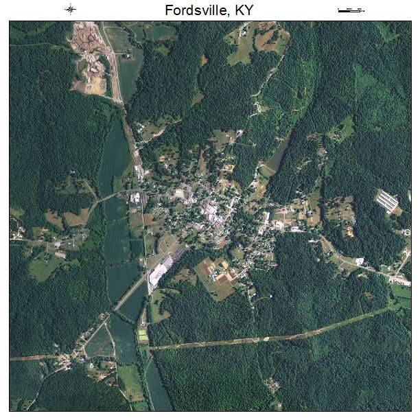 Fordsville, KY air photo map