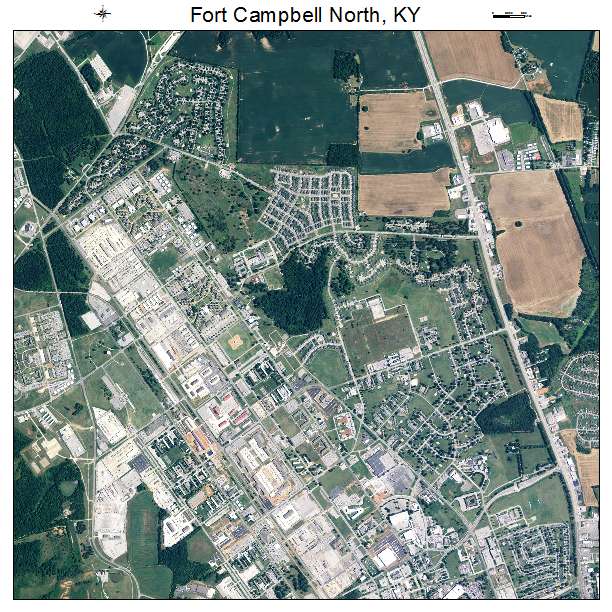 Fort Campbell North, KY air photo map