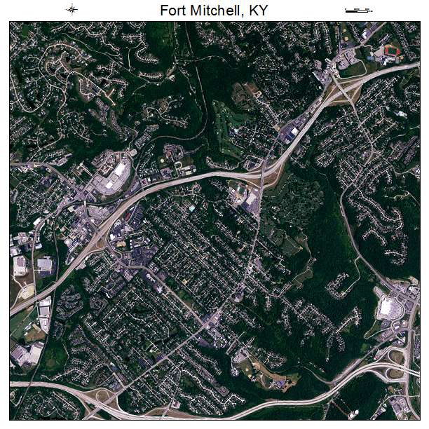 Fort Mitchell, KY air photo map