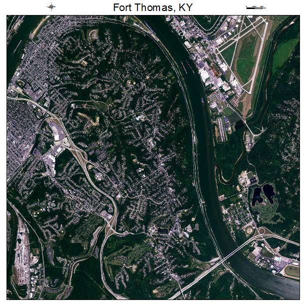 Fort Thomas, KY air photo map