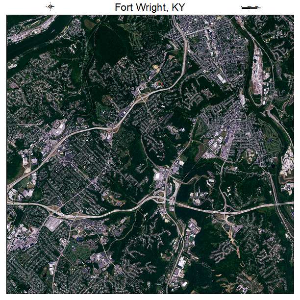 Fort Wright, KY air photo map