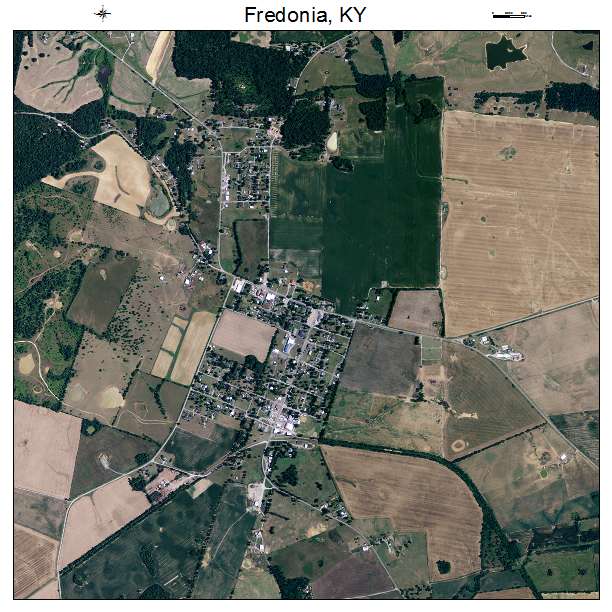 Fredonia, KY air photo map