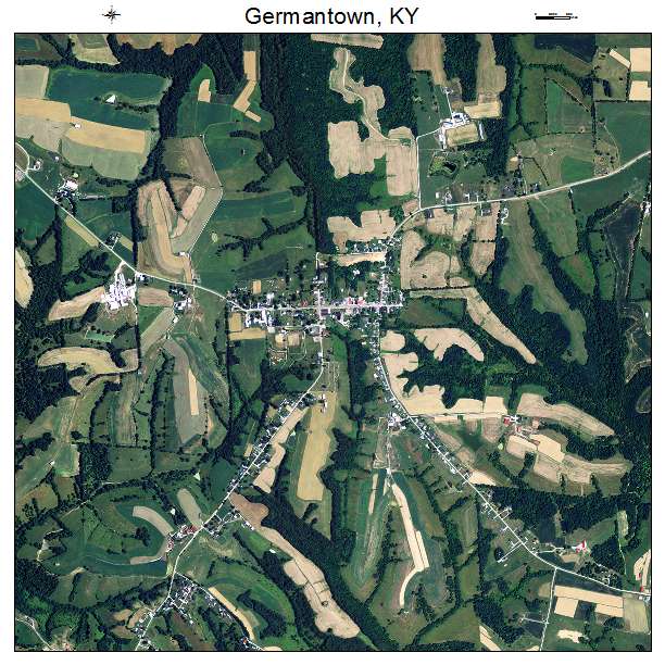Germantown, KY air photo map