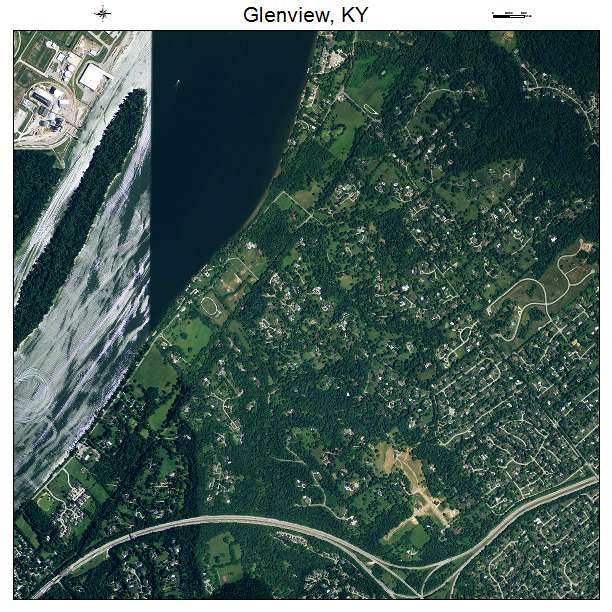 Glenview, KY air photo map