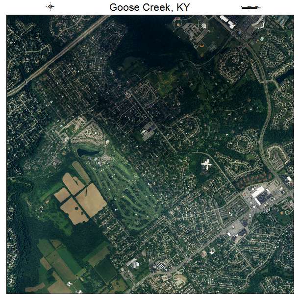 Goose Creek, KY air photo map