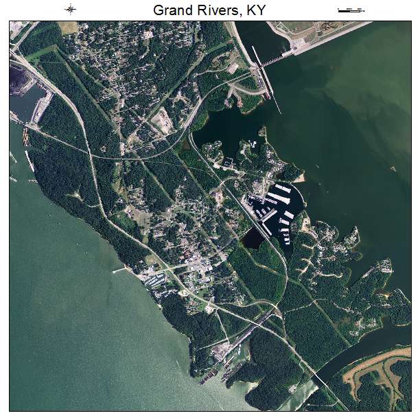Grand Rivers, KY air photo map