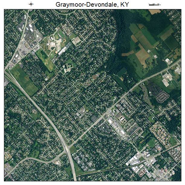 Graymoor Devondale, KY air photo map