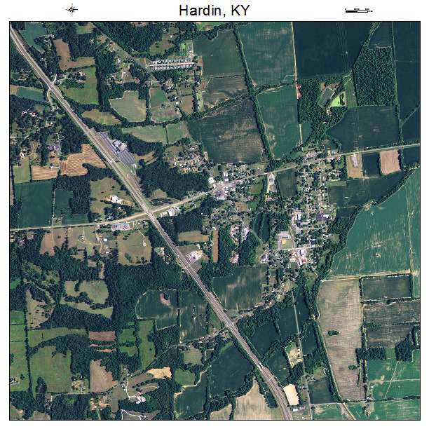 Hardin, KY air photo map