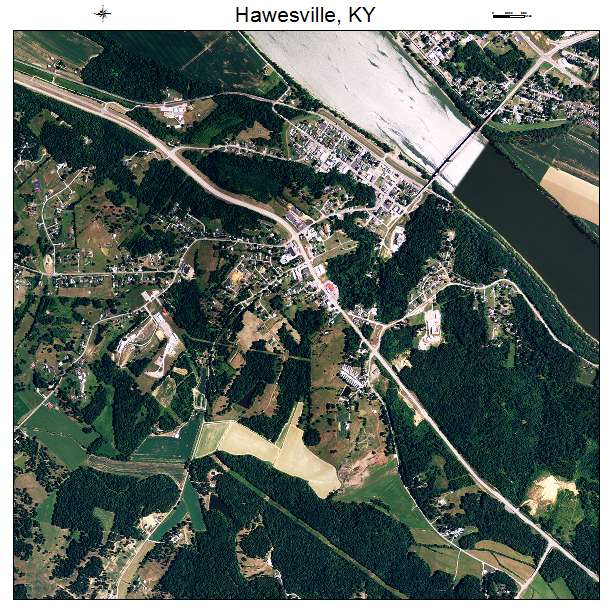 Hawesville, KY air photo map