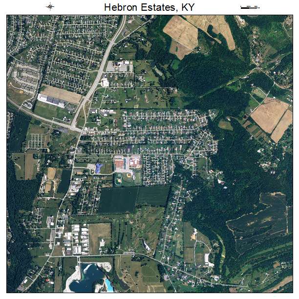 Hebron Estates, KY air photo map