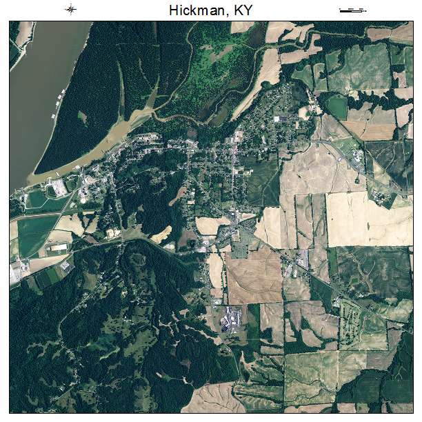 Hickman, KY air photo map