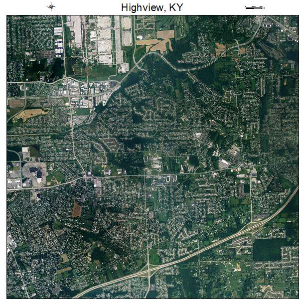 Highview, KY air photo map