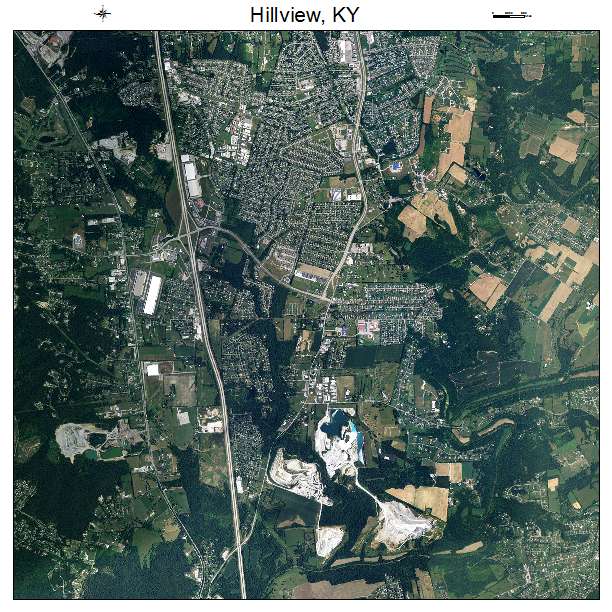 Hillview, KY air photo map