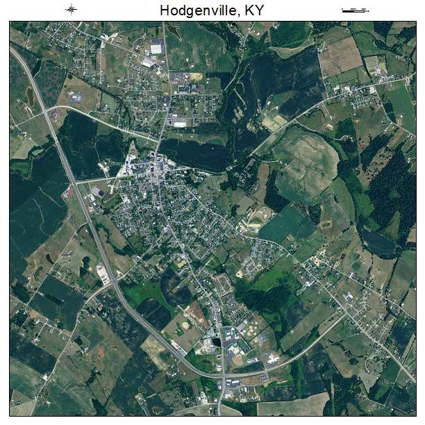 Hodgenville, KY air photo map