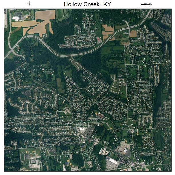 Hollow Creek, KY air photo map