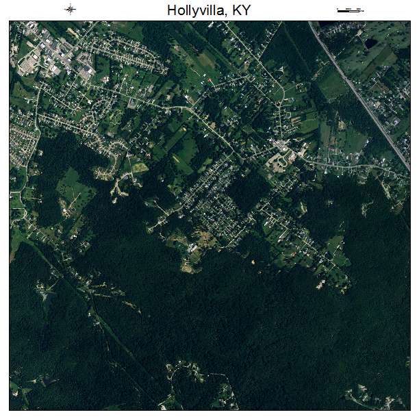 Hollyvilla, KY air photo map