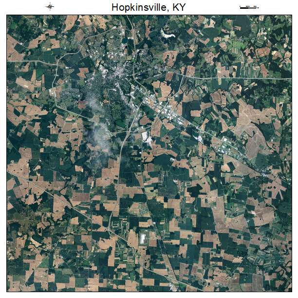 Hopkinsville, KY air photo map