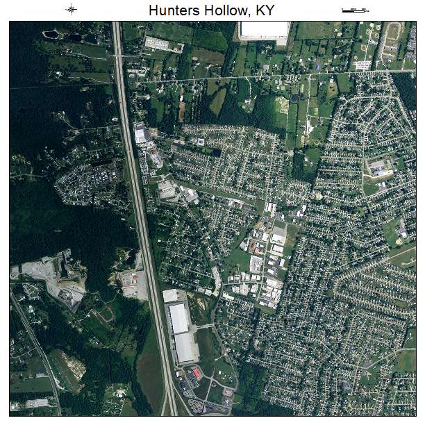 Hunters Hollow, KY air photo map