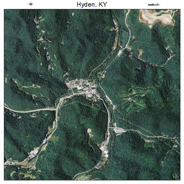 Hyden, KY air photo map