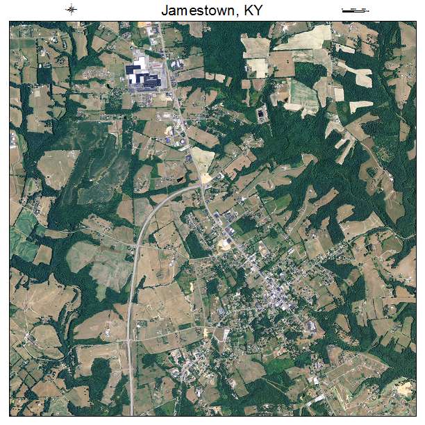 Jamestown, KY air photo map