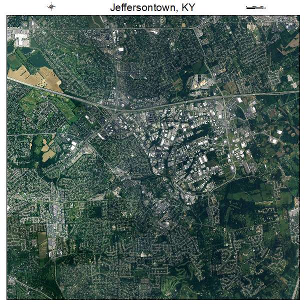 Jeffersontown, KY air photo map