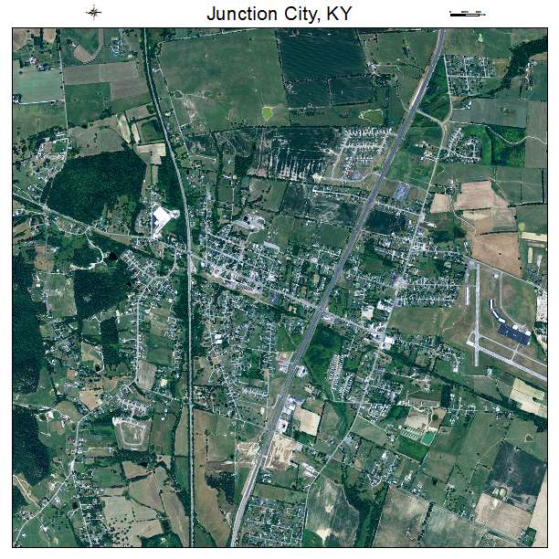 Junction City, KY air photo map