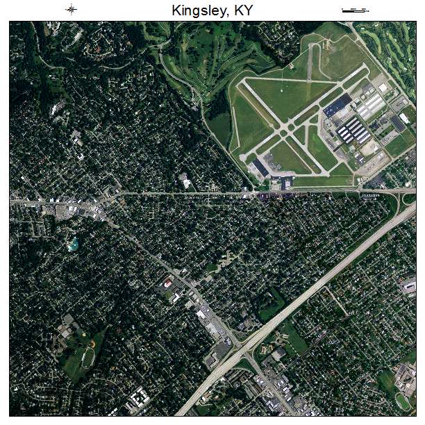 Kingsley, KY air photo map