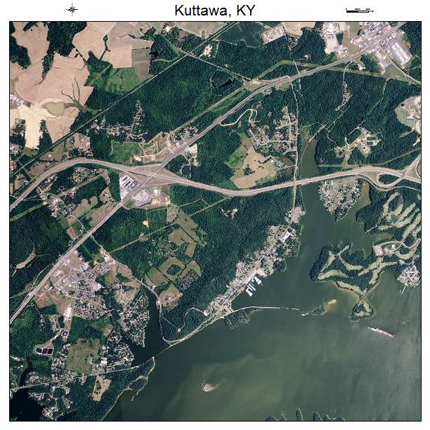 Kuttawa, KY air photo map