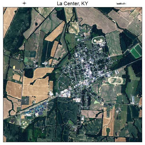 La Center, KY air photo map