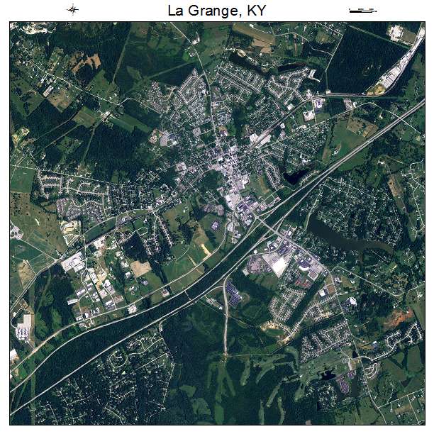 La Grange, KY air photo map