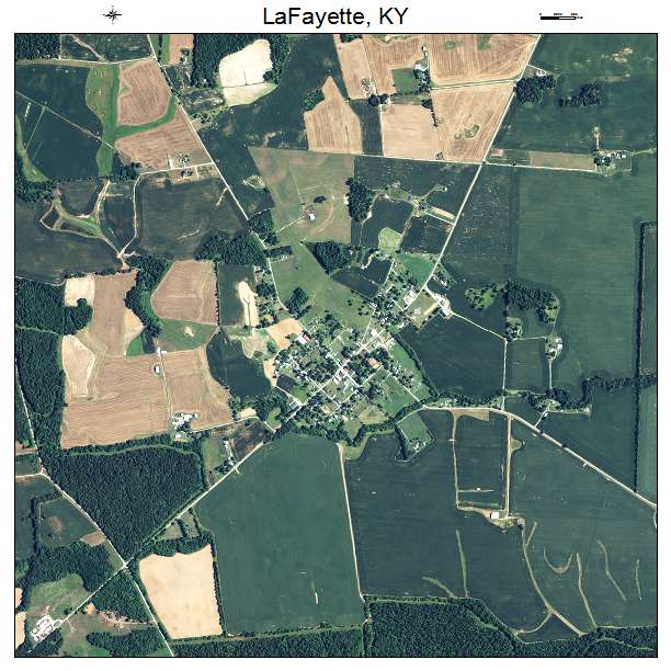 LaFayette, KY air photo map