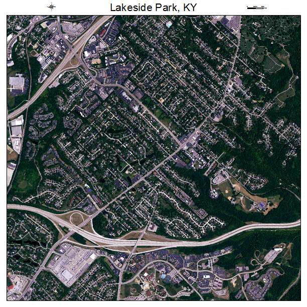 Lakeside Park, KY air photo map