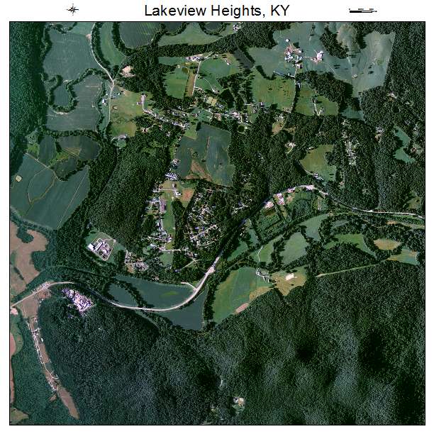 Lakeview Heights, KY air photo map