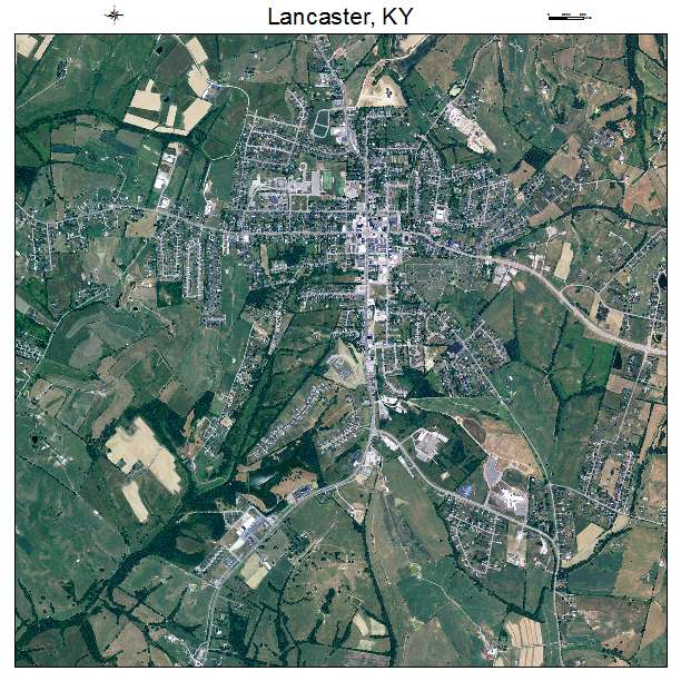 Lancaster, KY air photo map