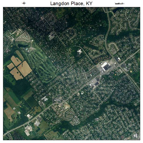 Langdon Place, KY air photo map