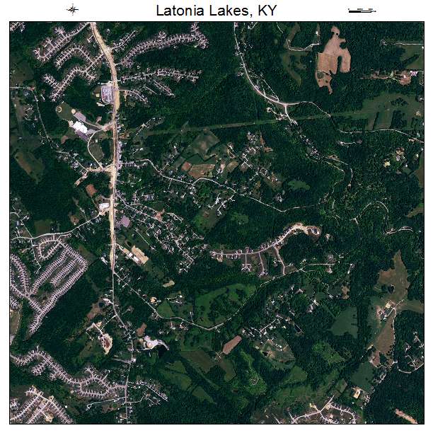 Latonia Lakes, KY air photo map